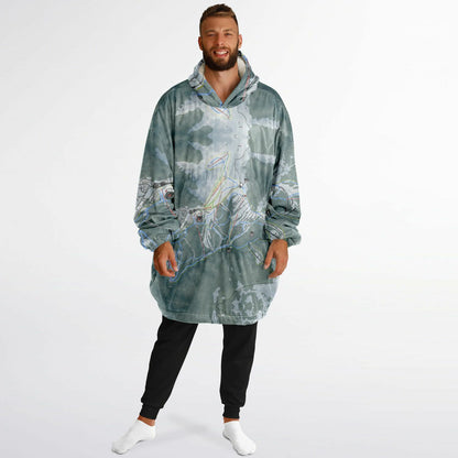 Mount Hotham, Australia Ski Trail Map - Snug Hoodie