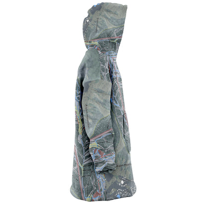 Aspen Mountain, Colorado Ski Trail Map - Snug Hoodie