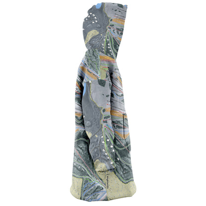 Boyne Highlands, Michigan Ski Trail Map Snug Hoodie