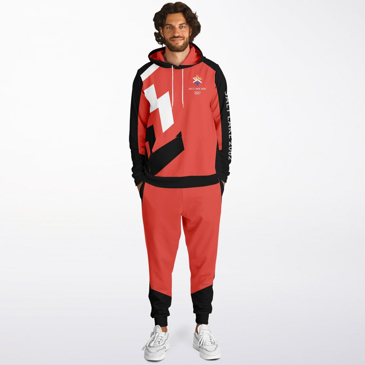 The Salt Lake 2002 Olympics Uniforms Hoodie & Jogger - Red
