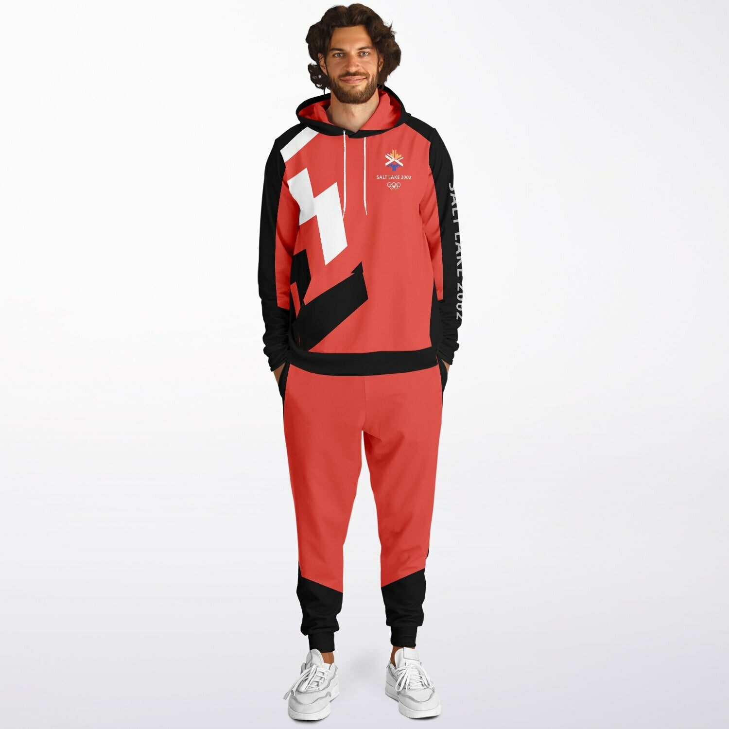 The Salt Lake 2002 Olympics Uniforms Hoodie & Jogger - Red