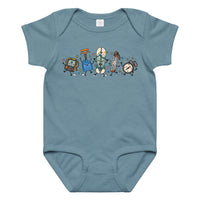 Backcountry Snowboarding Graphic Baby Jersey Bodysuit – Cute Snowboard Gear Adventure