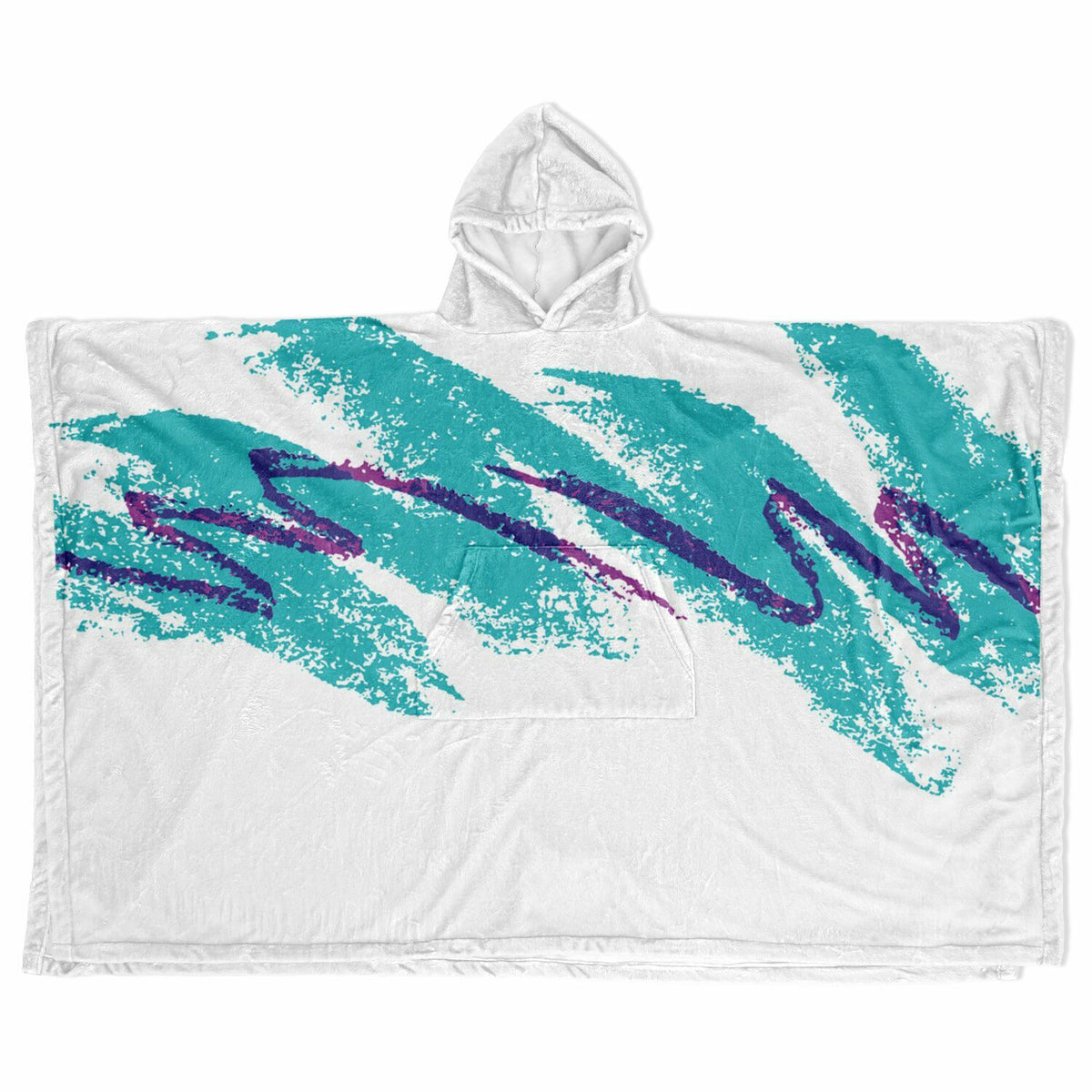 Solo Jazz Flannel Blanket Poncho - AOP