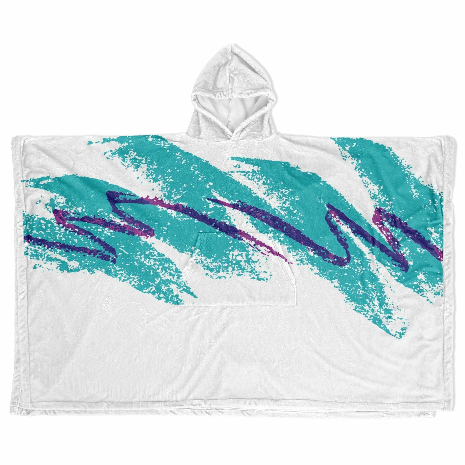 Solo Jazz Flannel Blanket Poncho - AOP