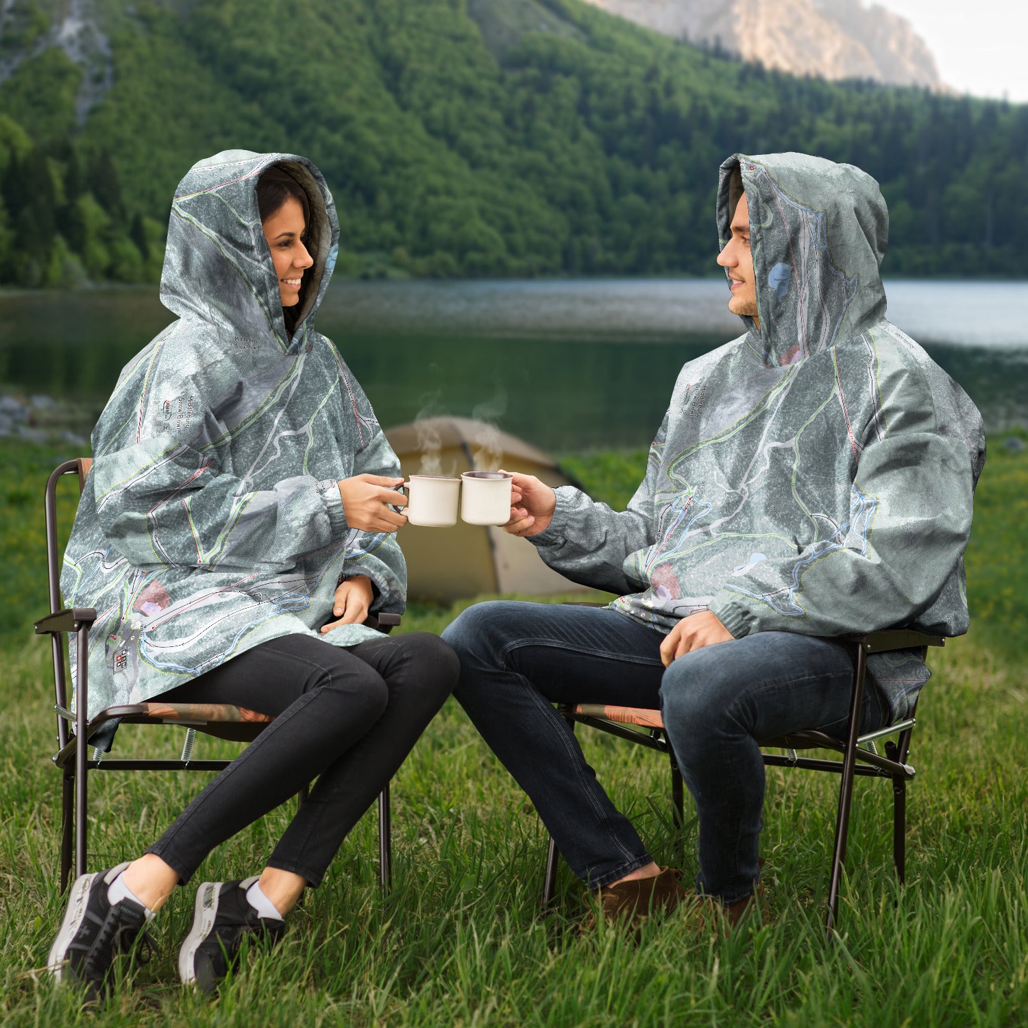 Middlebury Snow Bowl, Vermont Ski Trail Map - Snug Hoodie