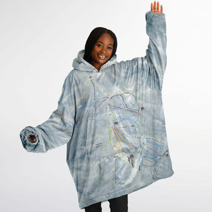 Cardrona, New Zealand Ski Trail Map - Snug Hoodie - Powderaddicts