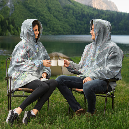 Whiteface Mountain, New York Ski Trail Map - Snug Hoodie