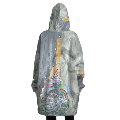Wild Mountain, Minnesota Ski Trail Map Snug Hoodie
