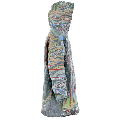 Snow Summit, California Ski Trail Map - Snug Hoodie - Powderaddicts