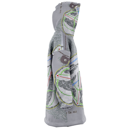 Little Ski Hill, Idaho Ski Trail Map Snug Hoodie