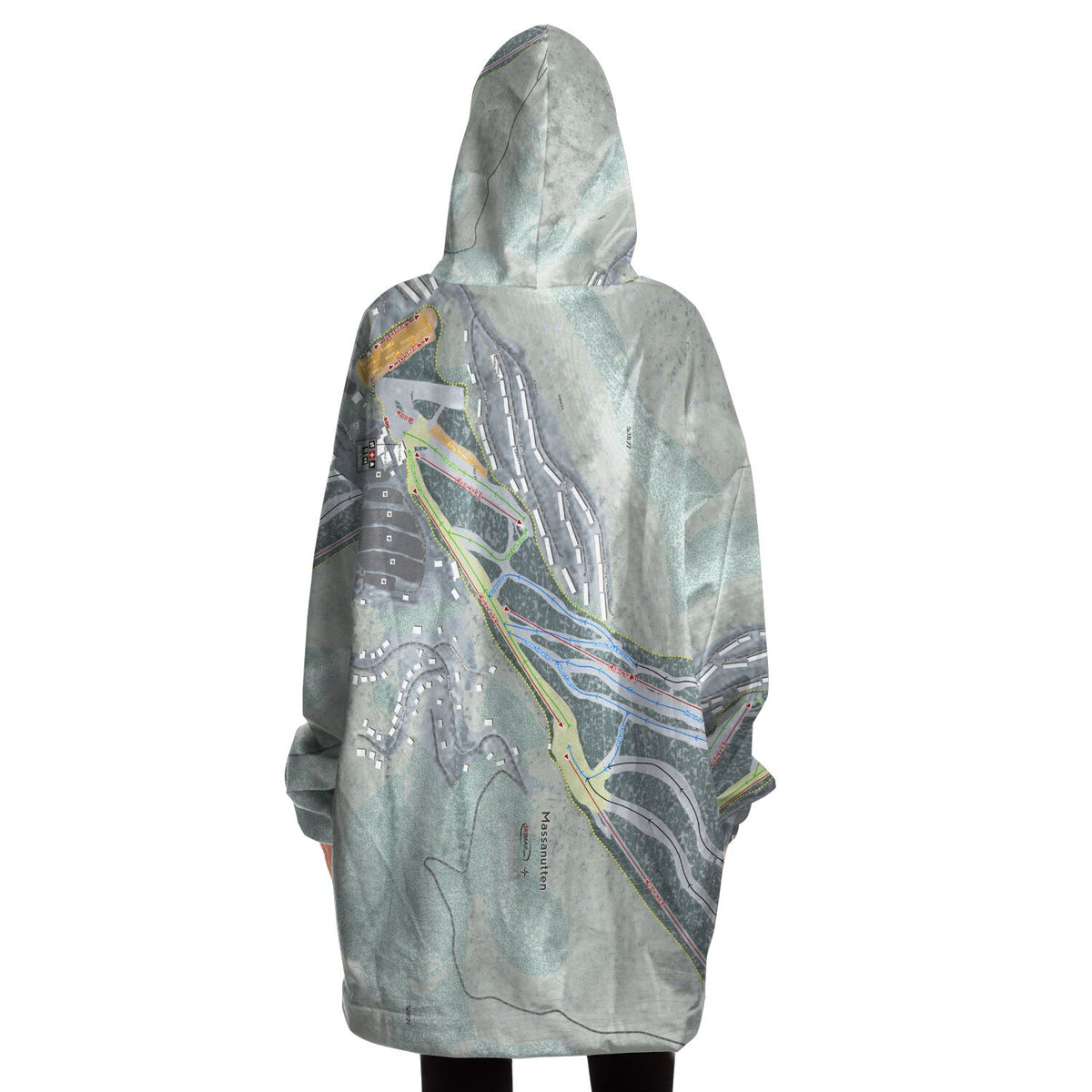 Massanutten, Virginia Ski Trail Map - Snug Hoodie