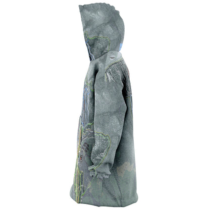 Saddleback, Maine Ski Trail Map - Snug Hoodie - Powderaddicts