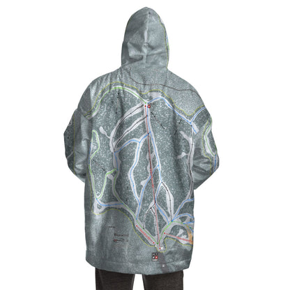 Bluewood, Washington Ski Trail Map - Snug Hoodie