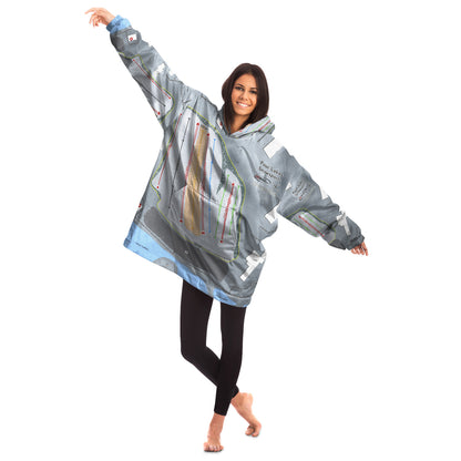 Four Lakes Snowsports, Illinois Ski Trail Map - Snug Hoodie