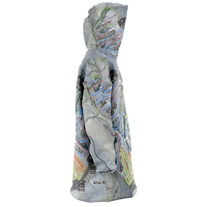 Afton Alps, Minnesota Ski Trail Map - Snug Hoodie