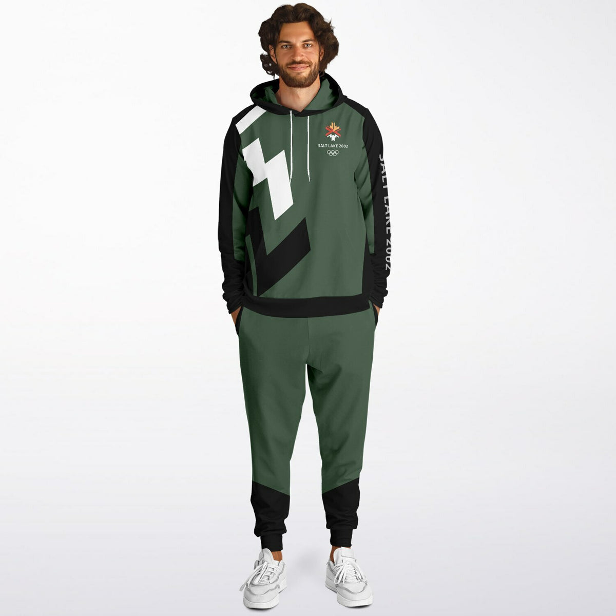 The Salt Lake 2002 Olympics Uniforms Hoodie &amp; Jogger - Green
