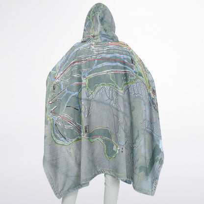 Flannel Blanket Poncho - AOP