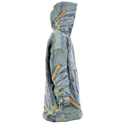 Bigrock Mountain, Maine Ski Trail Map - Snug Hoodie - Powderaddicts