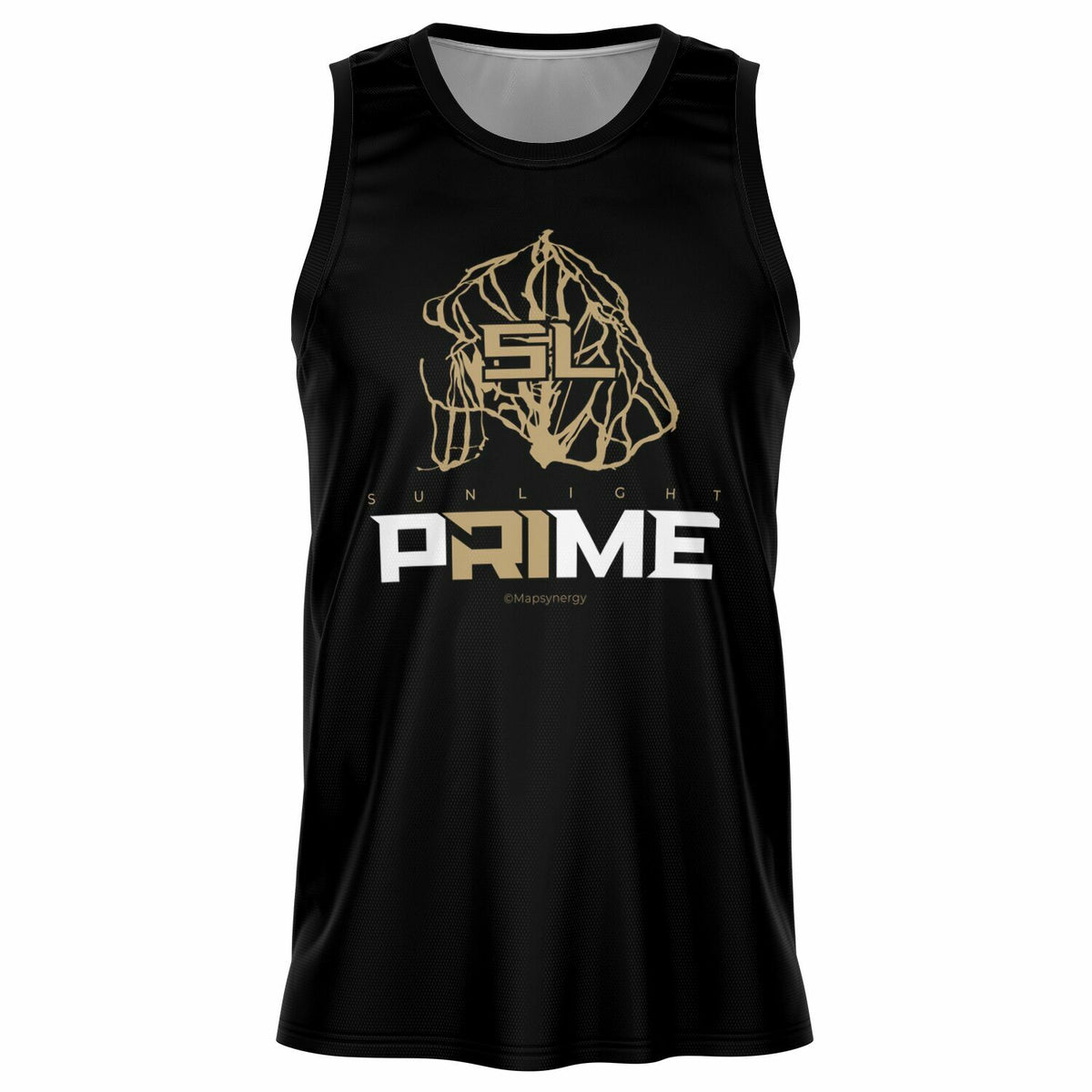 Prime Sunlight Mountain Resort, Colorado Ski Trail Map Basketball Jersey