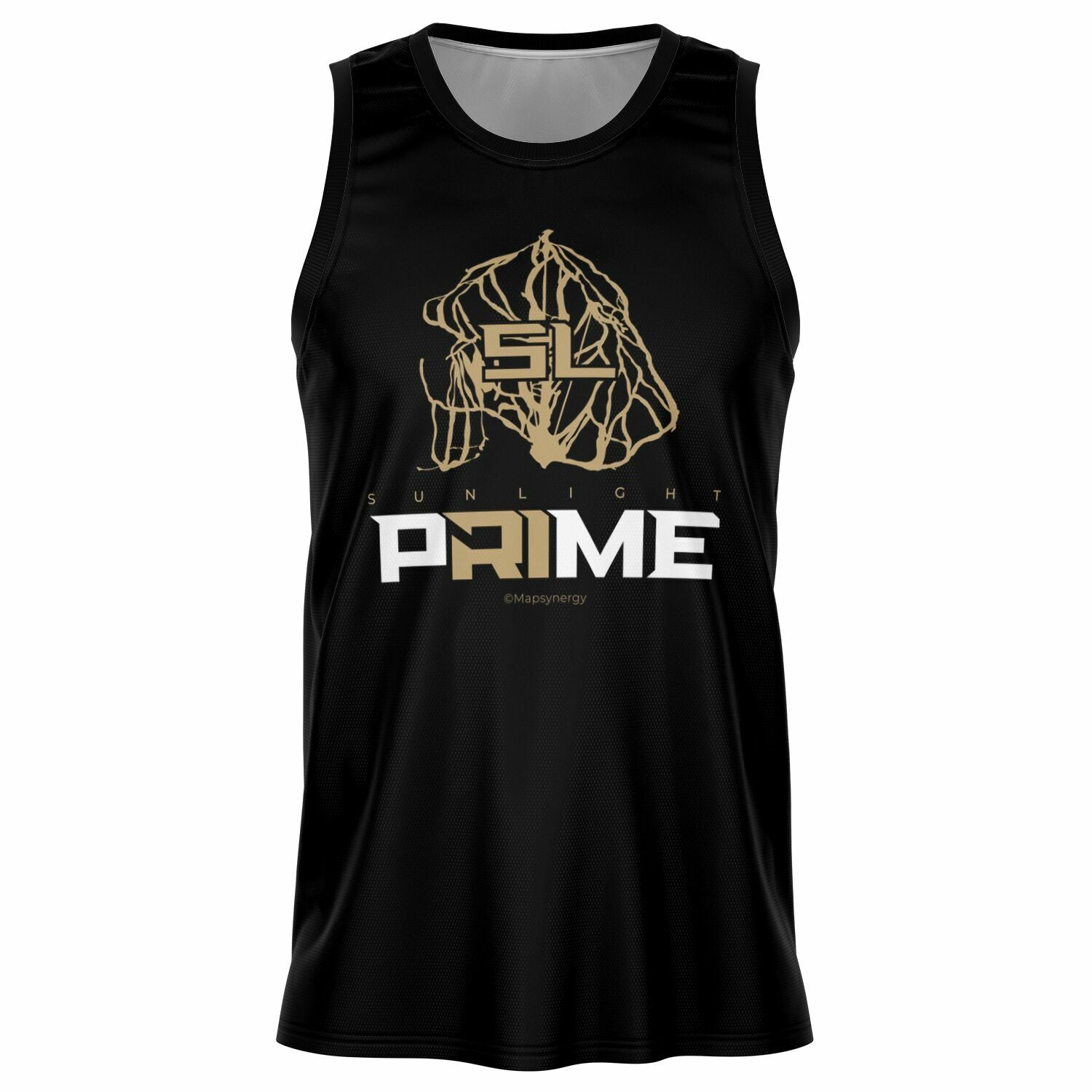 Prime Sunlight Mountain Resort, Colorado Ski Trail Map Basketball Jersey