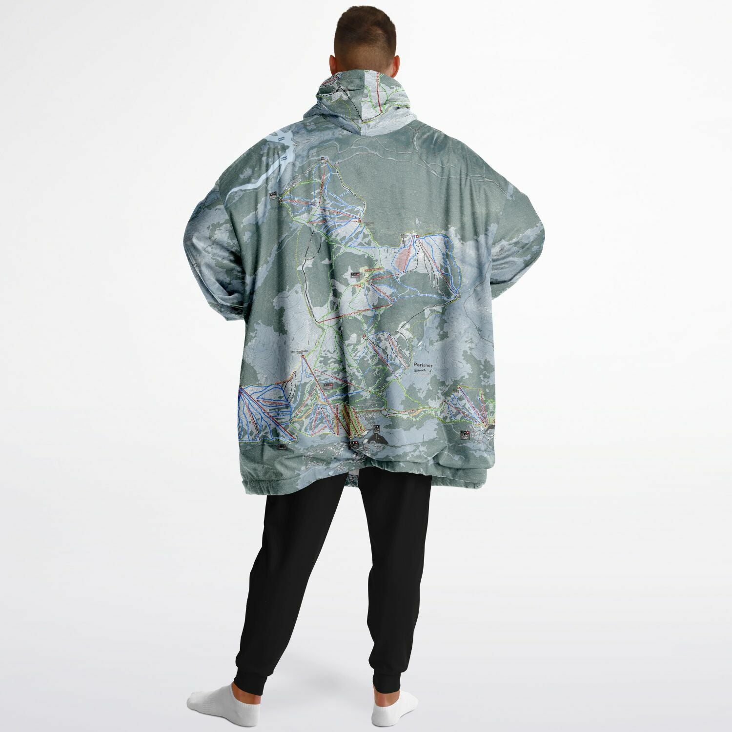 Perisher, Australia Ski Trail Map - Snug Hoodie