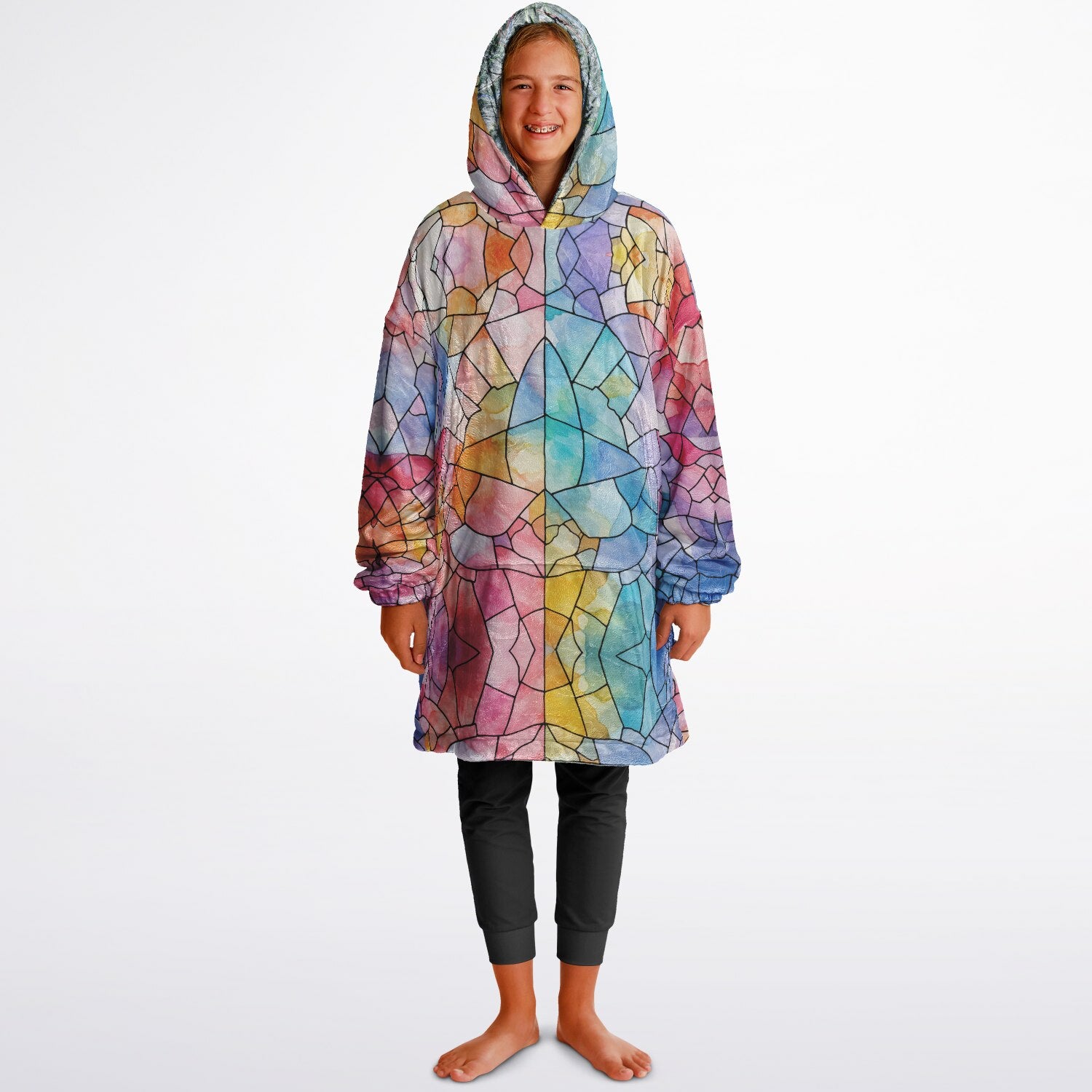 Powder Mountain, Utah Ski Resort Map Youth Reversible Snug Hoodie