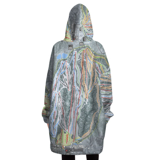 Snow Summit, California Ski Trail Map - Snug Hoodie - Powderaddicts