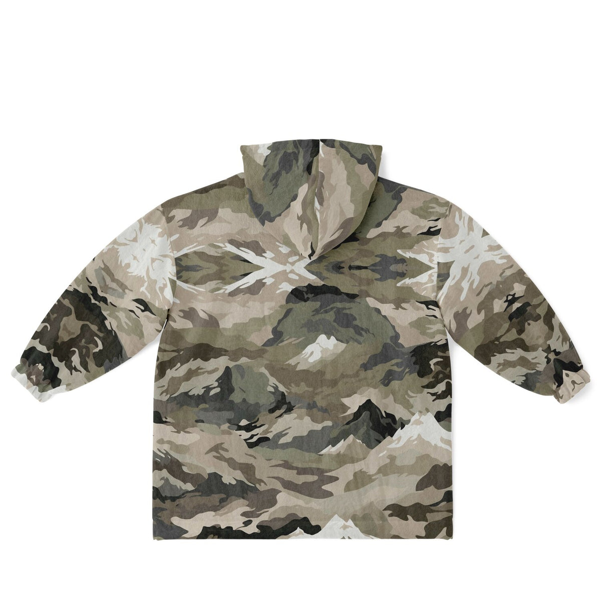 Powder Mountain, Utah Ski Resort Map Reversible Snug Hoodie