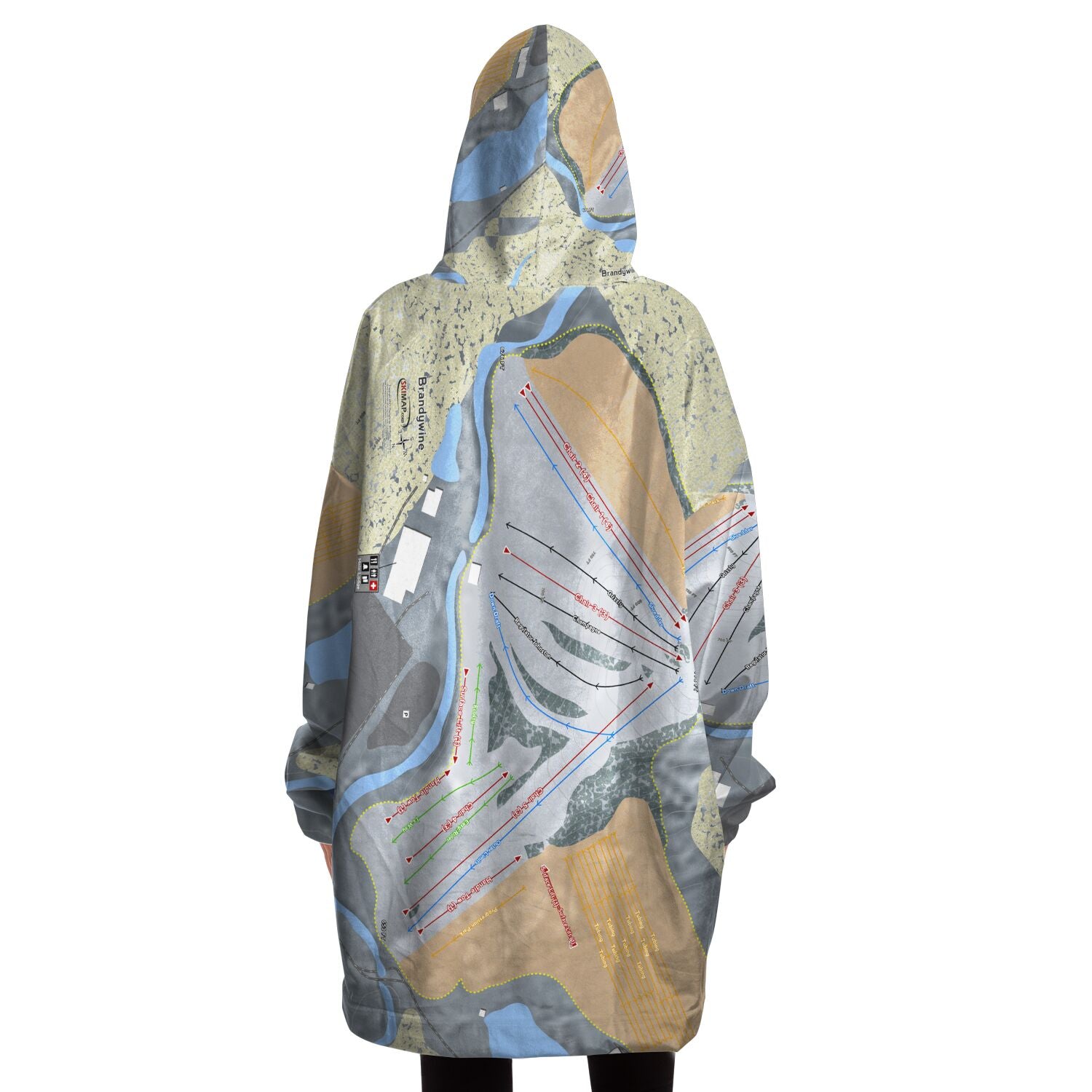 Brandywine, Ohio Ski Trail Map - Snug Hoodie