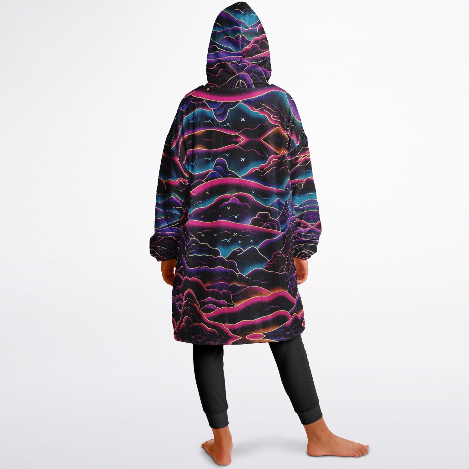 Powder Mountain, Utah Ski Resort Map Youth Reversible Snug Hoodie