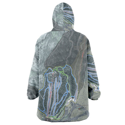 Moosehead Mountain, Maine Ski Trail Map - Snug Hoodie