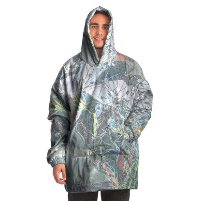 Vail, Colorado Ski Trail Map - Snug Hoodie - Powderaddicts