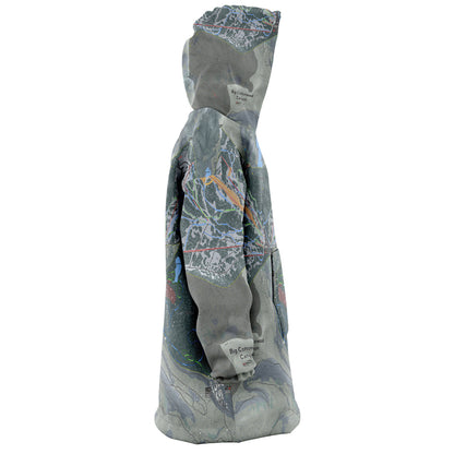 Big Cottonwood Canyon, Utah Ski Trail Map - Snug Hoodie - Powderaddicts