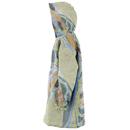 Paoli Peaks, Indiana Ski Trail Map - Snug Hoodie - Powderaddicts