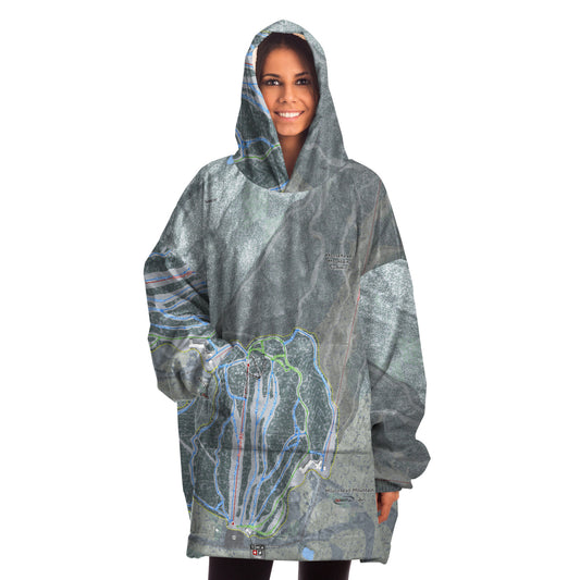 Moosehead Mountain, Maine Ski Trail Map - Snug Hoodie
