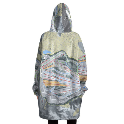 Bittersweet, Michigan Ski Trail Map Snug Hoodie