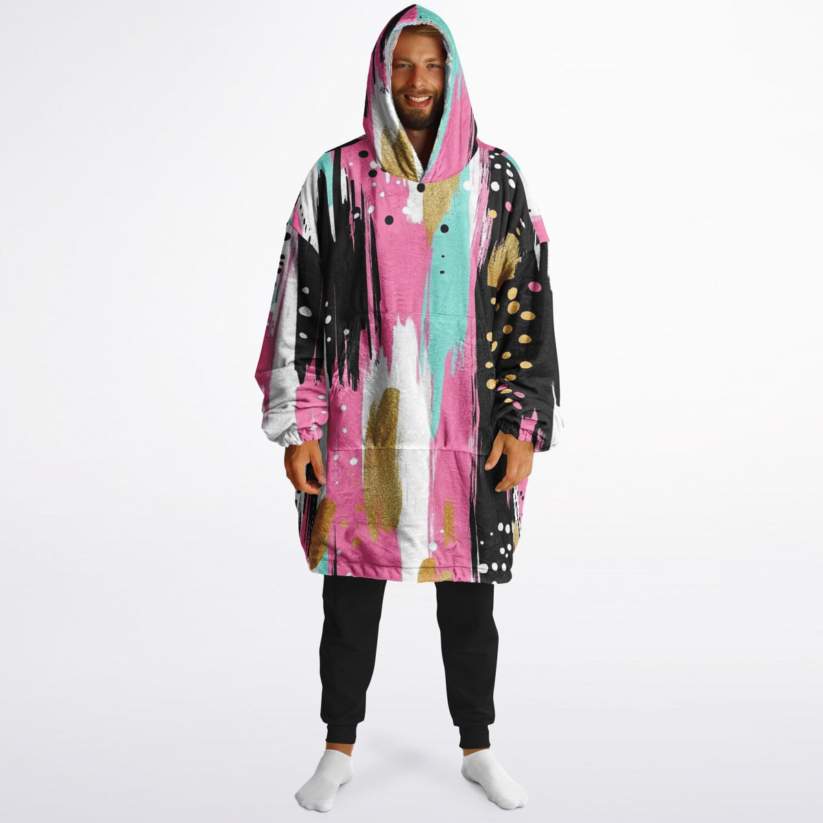 Bretton Woods, New Hampshire Ski Resort Map Reversible Snug Hoodie