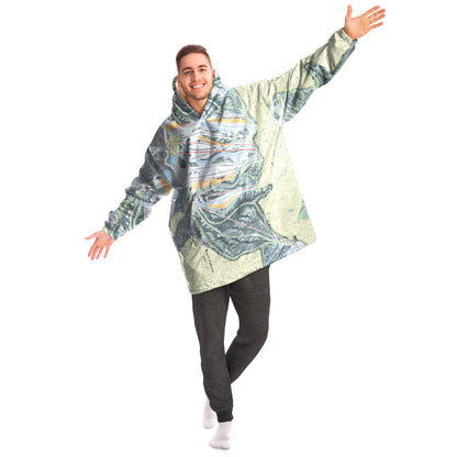 Boyne Highlands, Michigan Ski Trail Map Snug Hoodie