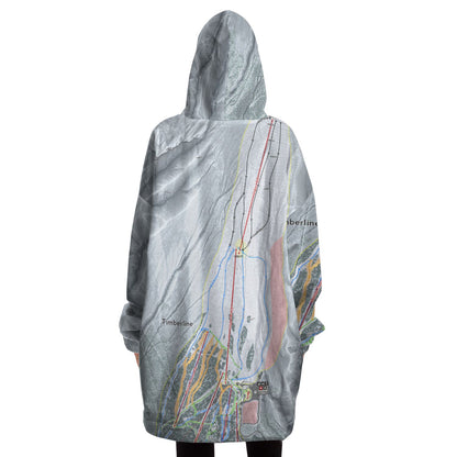 Timber line, Oregon Ski Trail Map - Snug Hoodie