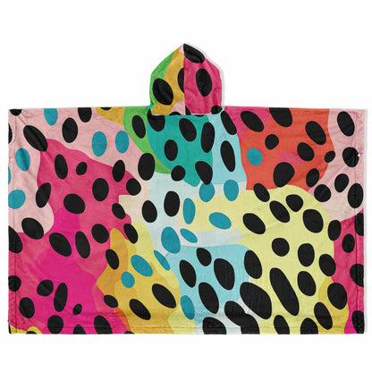 Leopard Print Pattern, Flannel Blanket Poncho