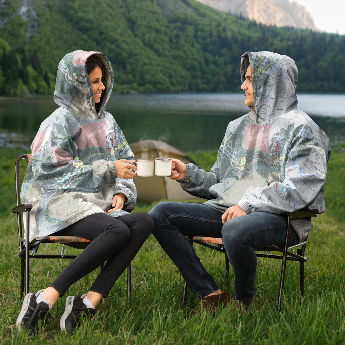 Loveland, Colorado Ski Trail Map - Snug Hoodie