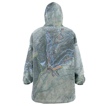 Smuggler's Notch, Vermont Ski Trail Map - Snug Hoodie - Powderaddicts