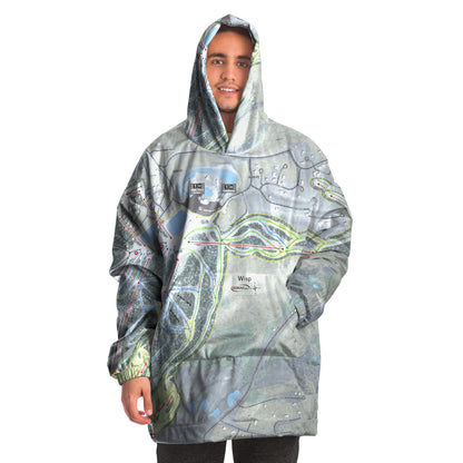 Wisp, Maryland Ski Trail Map - Snug Hoodie - Powderaddicts