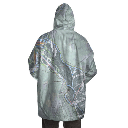 Eagle Point, Utah Ski Trail Map - Snug Hoodie - Powderaddicts