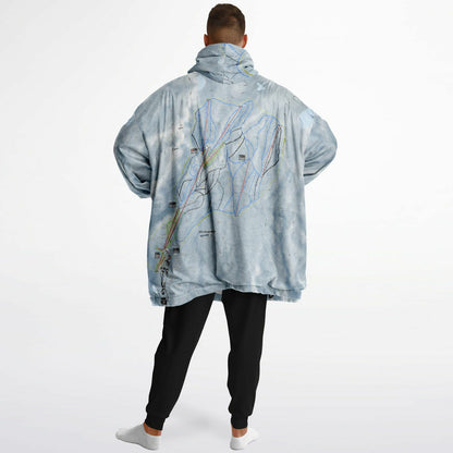 Whakapapa, New Zealand Ski Trail Map - Snug Hoodie - Powderaddicts