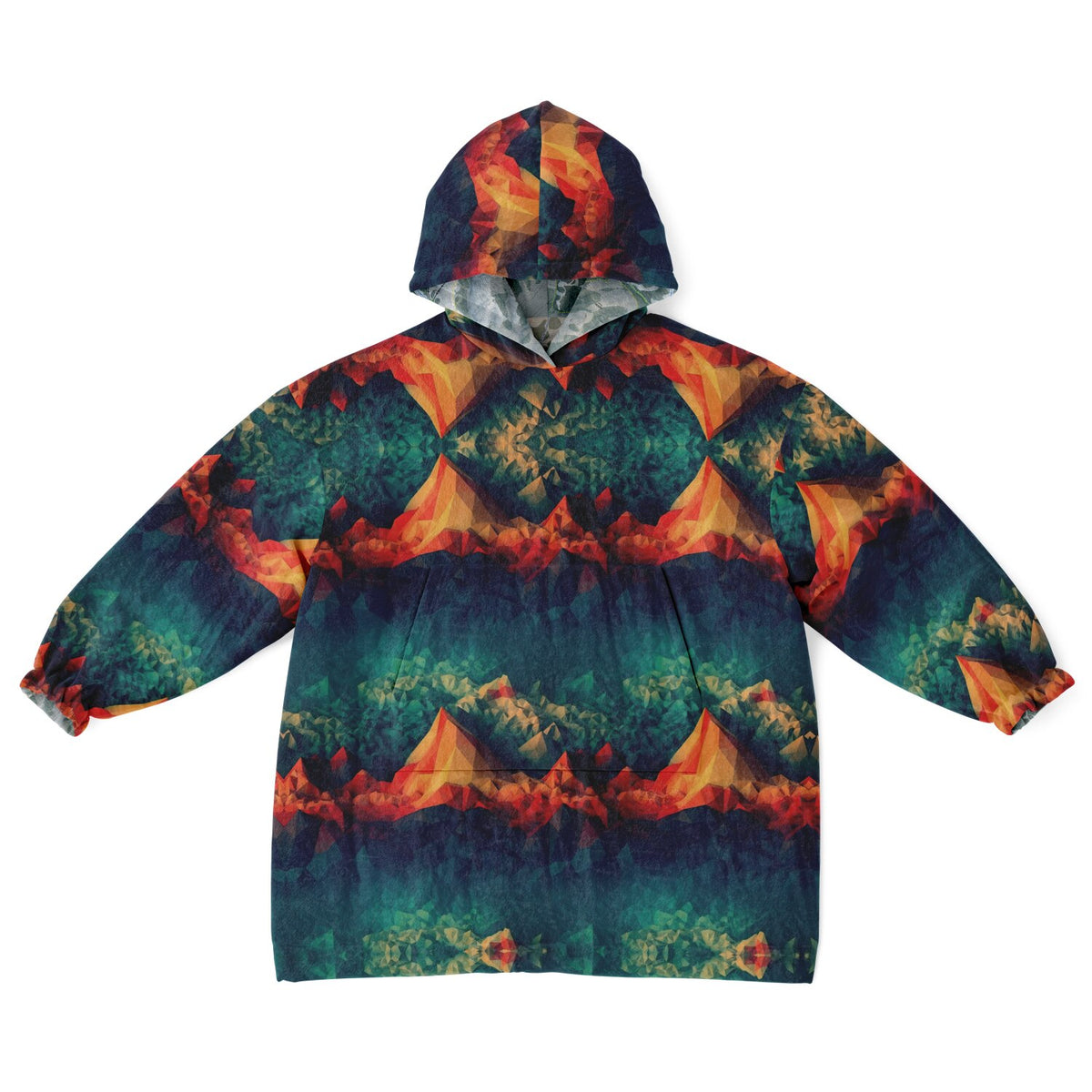 Powder Mountain, Utah Ski Resort Map Youth Reversible Snug Hoodie