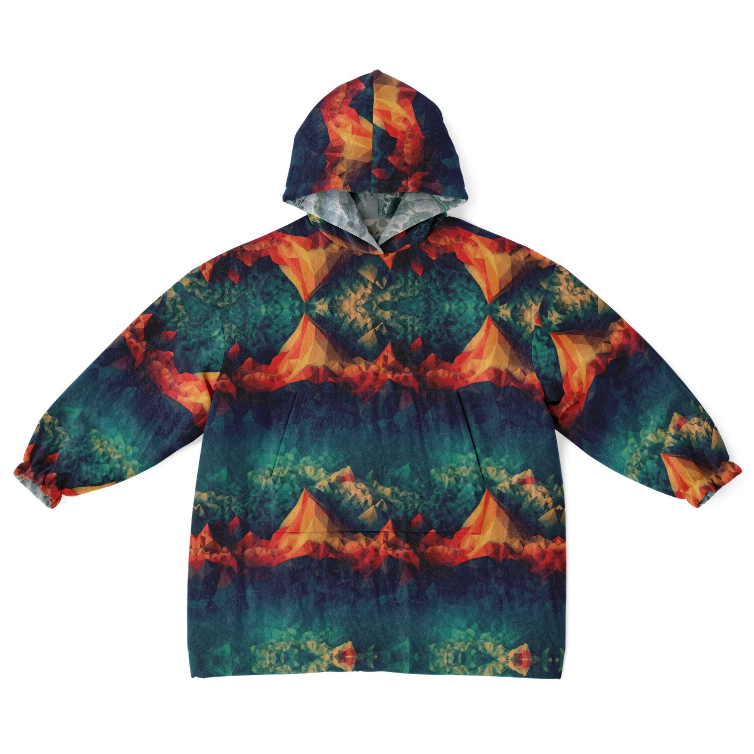 Powder Mountain, Utah Ski Resort Map Youth Reversible Snug Hoodie