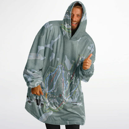 Mount Baw Baw, Australia Ski Trail Map - Snug Hoodie - Powderaddicts