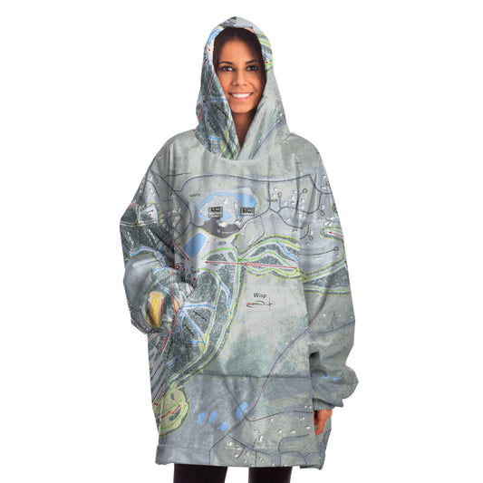 Wisp, Maryland Ski Trail Map - Snug Hoodie - Powderaddicts