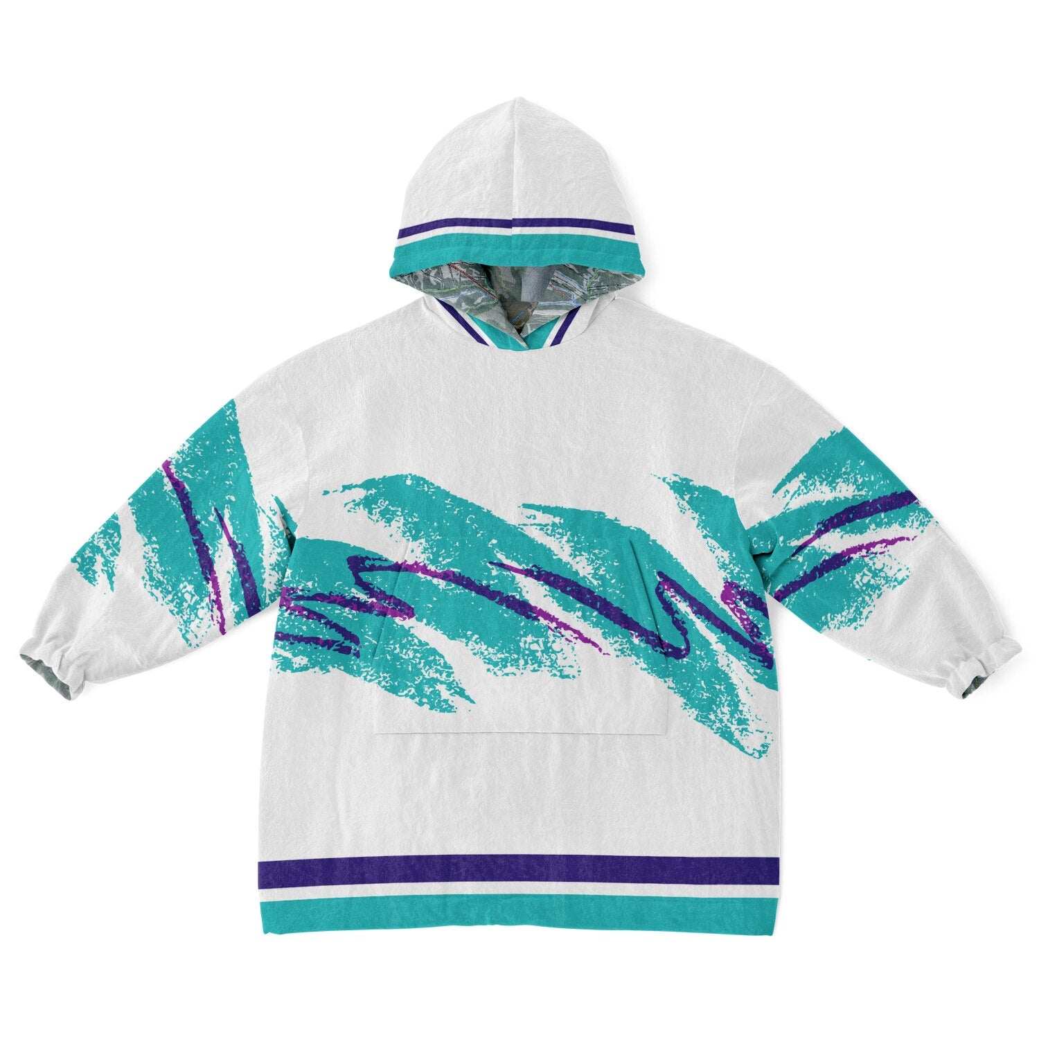 Powder Mountain, Utah Ski Resort Map Youth Reversible Snug Hoodie